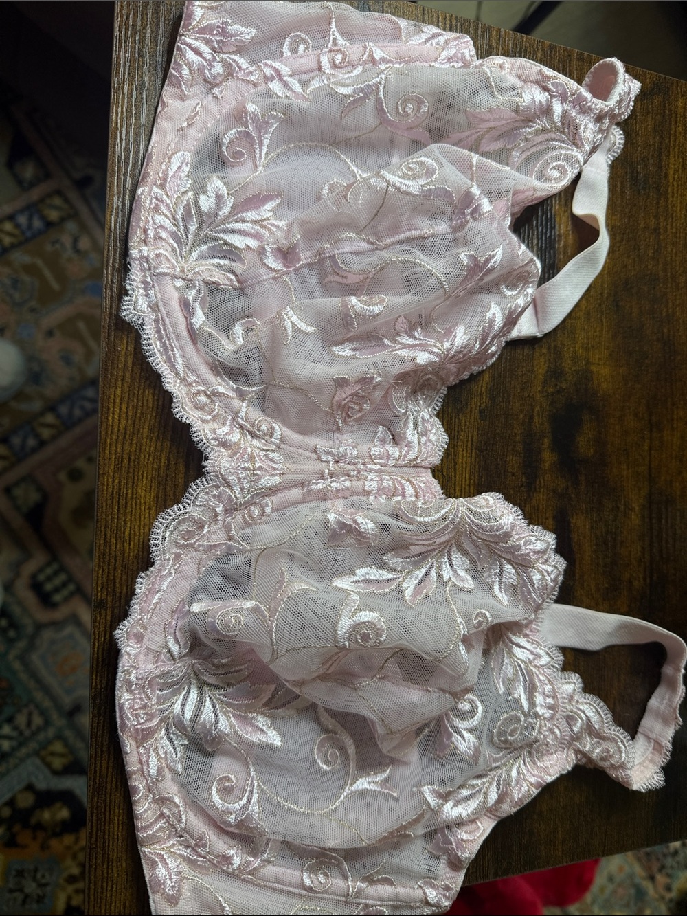 Soma Sensuous Lace Unlined Bra - Light Pink